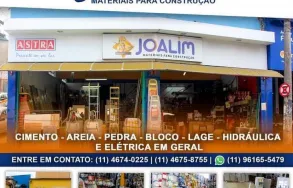 Imagem 1 da empresa JOALIM COMÉRCIO MATERIAIS PARA CONSTRUÇÃO Materiais De Construção em Ferraz De Vasconcelos SP