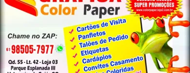 Imagem 9 da empresa GRÁFICA COLOR PAPER Panfletos em Valparaíso De Goiás GO