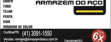 Imagem 8 da empresa AÇO - ARMAZÉM DO AÇO LTDA - ATÉ 10X - AÇO, CHAPAS DE AÇO, TELHAS E TUBOS Metais em Curitiba PR