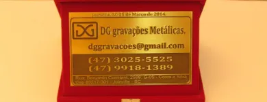 Imagem 5 da empresa DG GRAVAÇÕES METÁLICAS LTDA - ME Placas de Sinalizações em Joinville SC