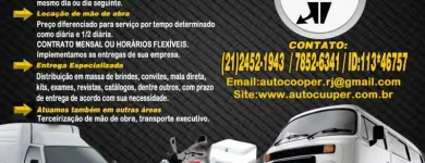 Imagem 1 da empresa TRANSPORTE DE CARGA E PESSOA Transporte De Documentos em Rio De Janeiro RJ