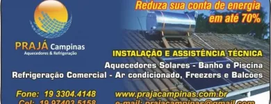 Imagem 2 da empresa PRAJÁ AQUECEDORES & REFRIGERAÇÃO Refrigeração Comercial - Artigos E Equipamentos em Campinas SP